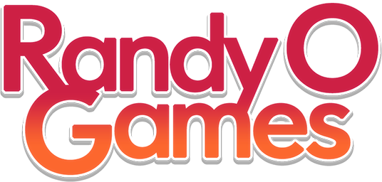 The Randy O Games logo, just simple text with a red-orange gradient overlay